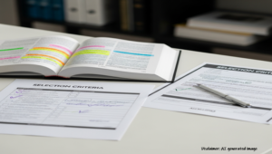 textbook and the selection criteria