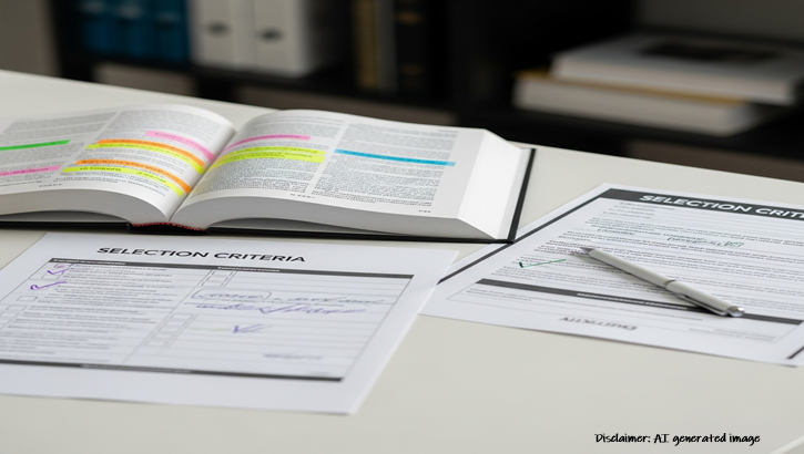 A thorough reflection on the textbook and the selection criteria